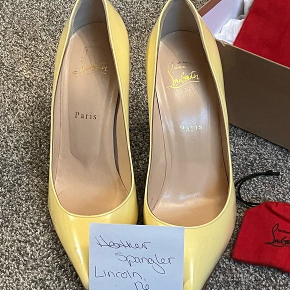 Christian Louboutin 100 mm heels great condition size 40 - Picture 3 of 12